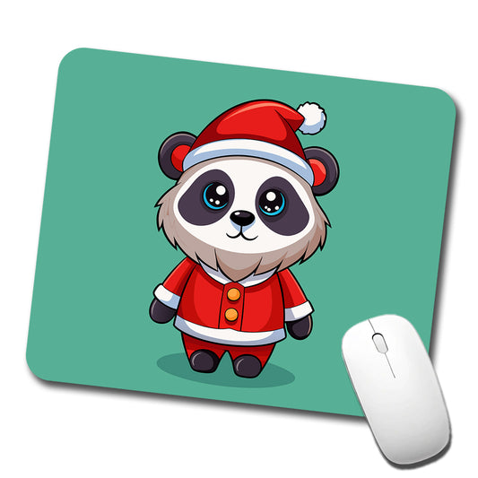 Panda Santa Christmas Low Profile Mouse Pad Mat