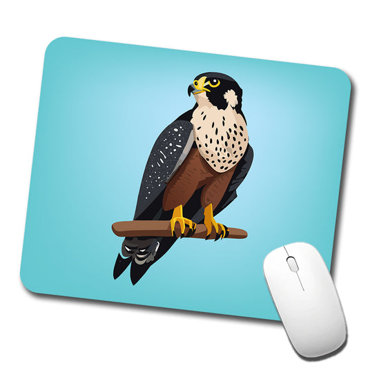 Peregrine Falcon Bird Low Profile Mouse Pad Mat