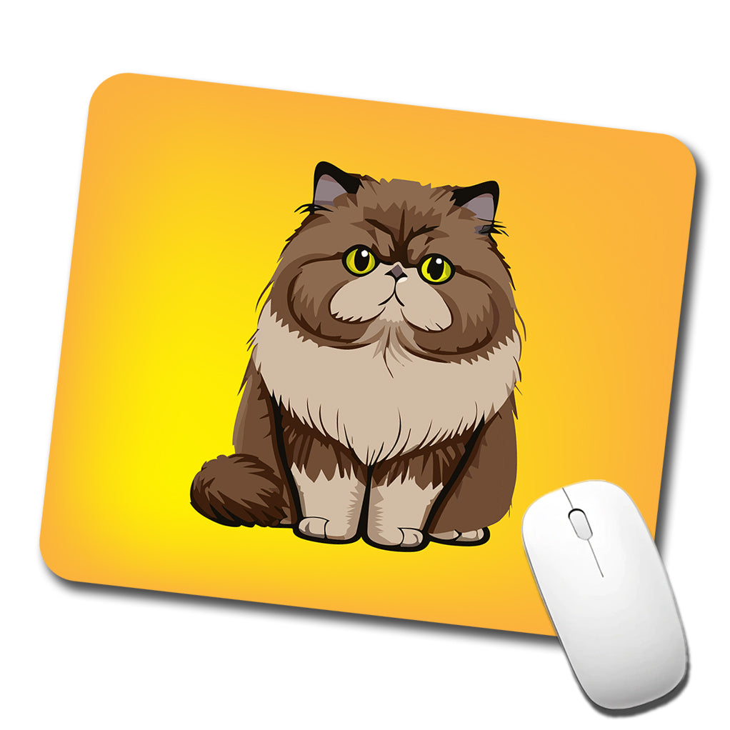 Persian Cat Sitting Low Profile Mouse Pad Mat