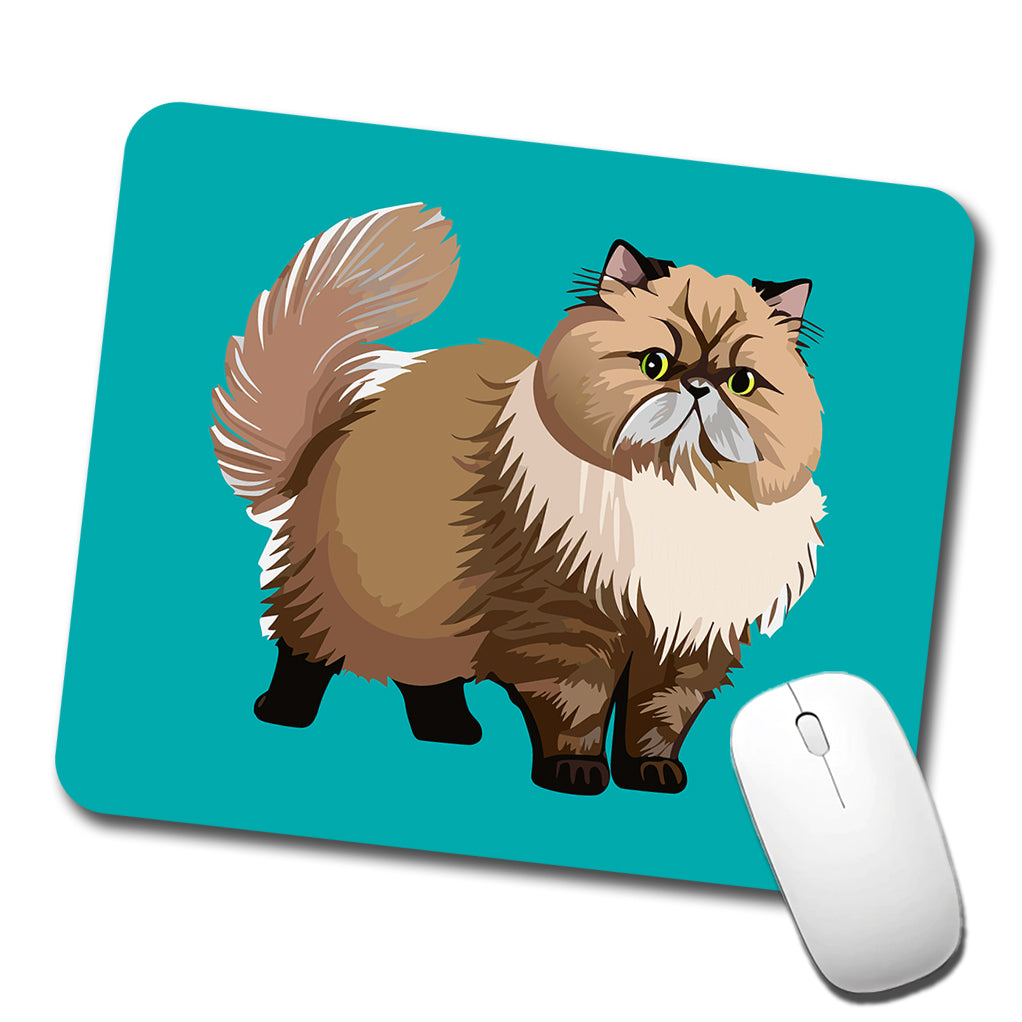 Persian Cat Standing Low Profile Mouse Pad Mat