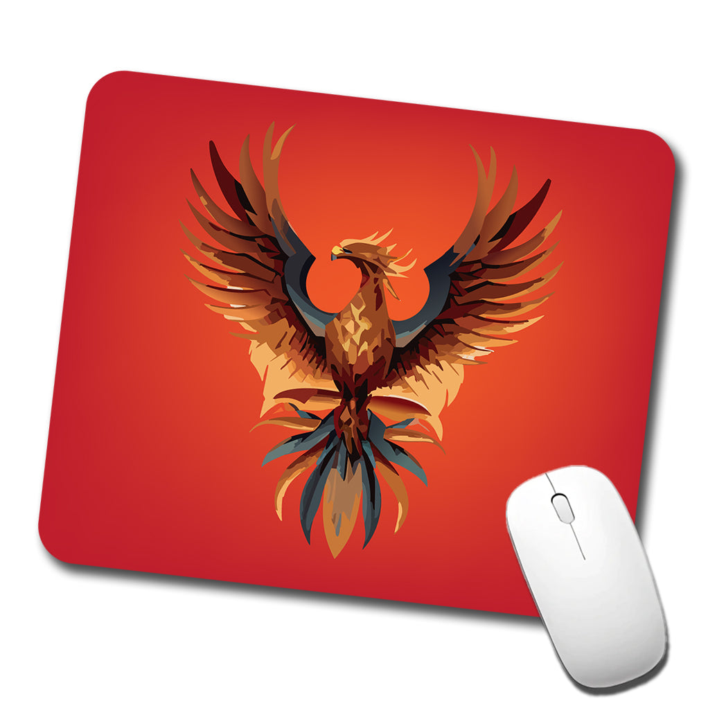 Phoenix Mythical Spiritual Bird Low Profile Mouse Pad Mat