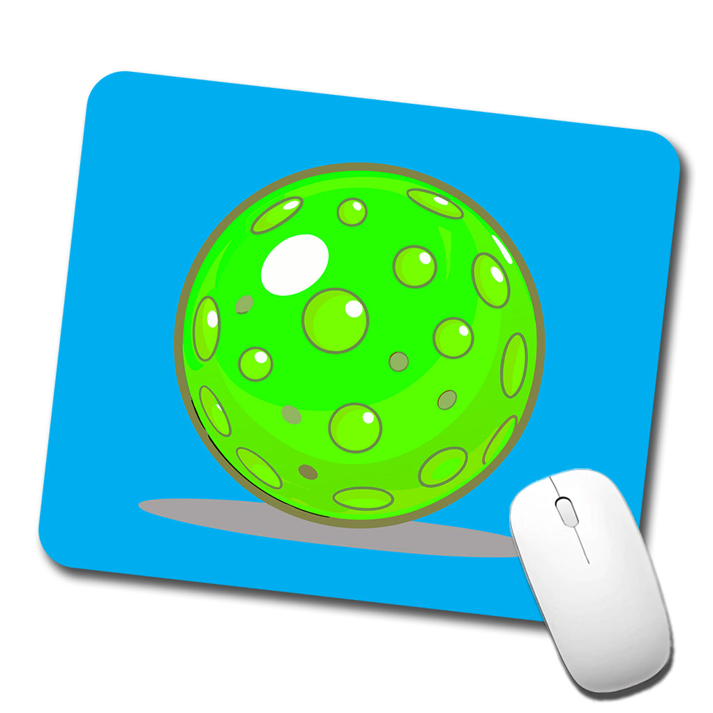 Pickleball Ball Green Low Profile Mouse Pad Mat