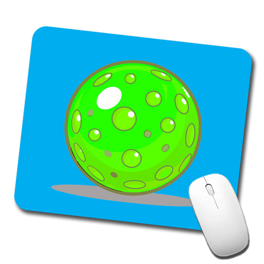 Pickleball Ball Green Low Profile Mouse Pad Mat