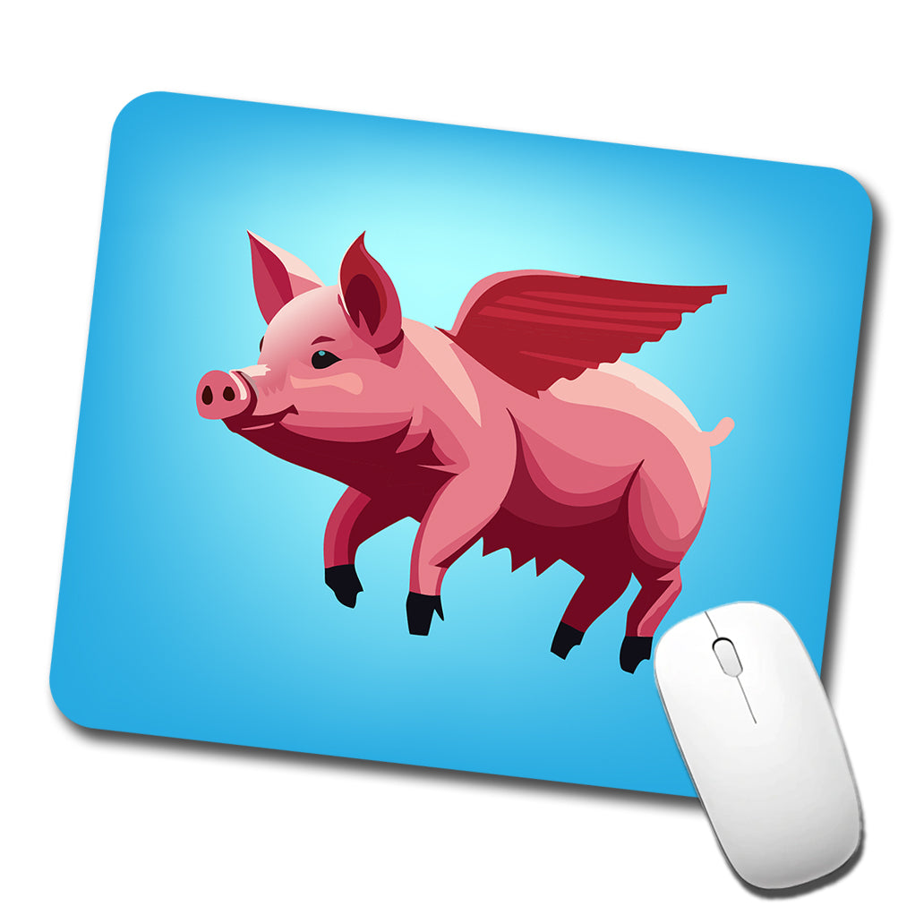 Pig Flying Funny Low Profile Mouse Pad Mat