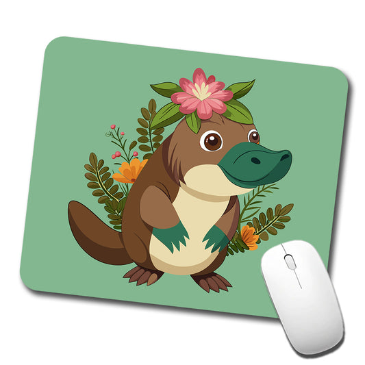 Platypus Floral Flowers Low Profile Mouse Pad Mat