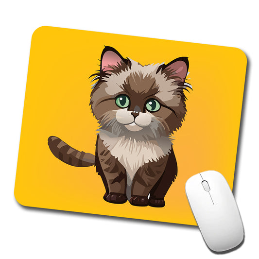 Ragdoll Cat Kitten Low Profile Mouse Pad Mat