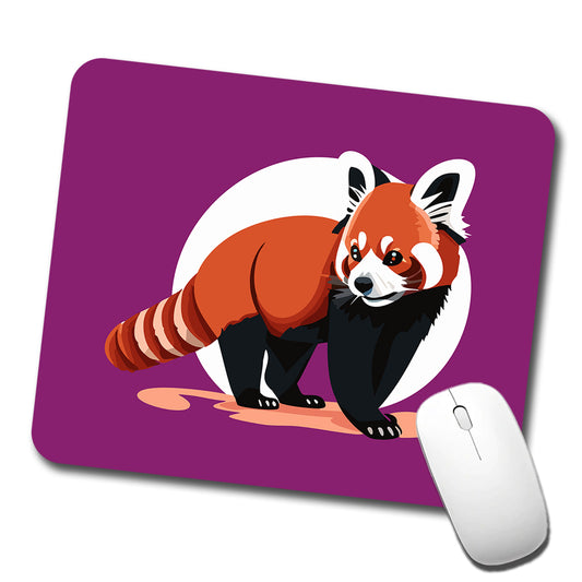 Red Panda Standing Low Profile Mouse Pad Mat