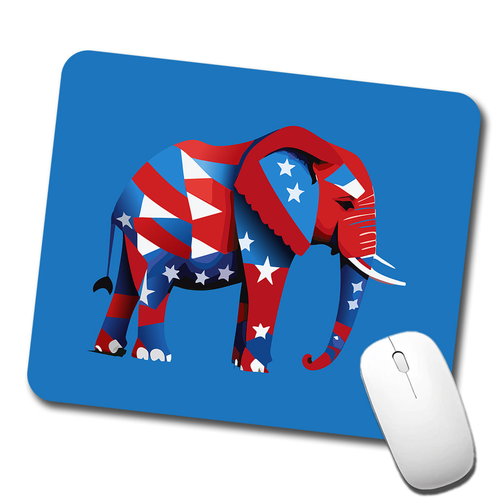 Republican Elephant Patriotic Conservative Vote Low Profile Mouse Pad Mat