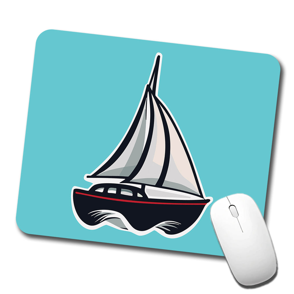 Sailboat Sail Boat Sailing Cute Low Profile Mouse Pad Mat