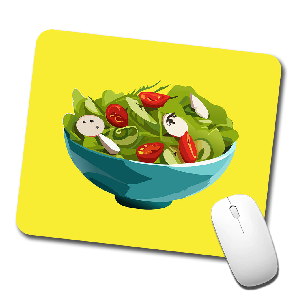 Salad Bowl Vegetables Vegan Vegetarian Low Profile Mouse Pad Mat