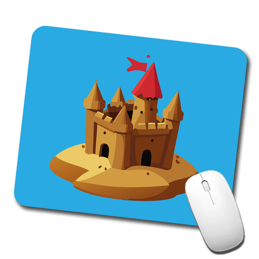 Sand Castle Beach Low Profile Mouse Pad Mat