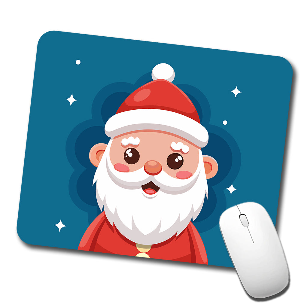 Santa Cute Xmas Christmas Low Profile Mouse Pad Mat