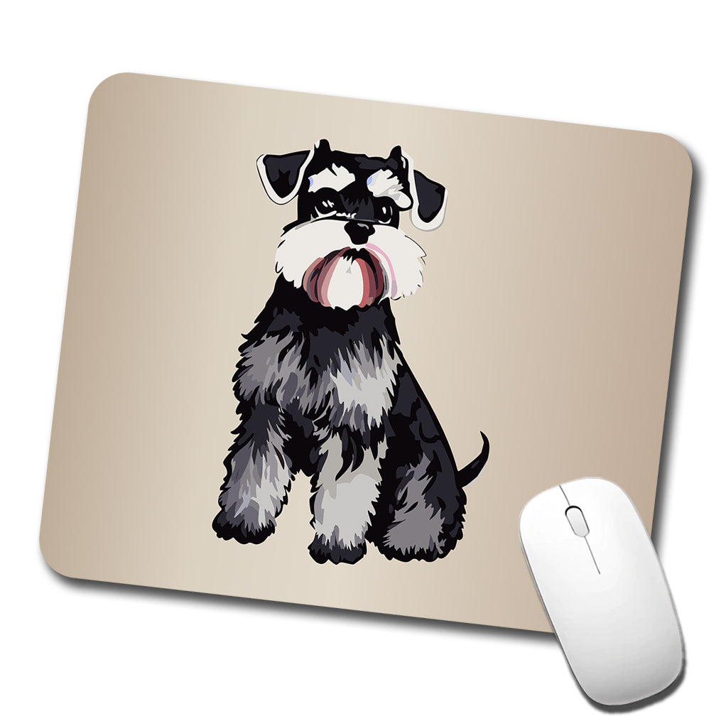 Schnauzer Dog Watercolor Low Profile Mouse Pad Mat