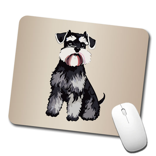 Schnauzer Dog Watercolor Low Profile Mouse Pad Mat