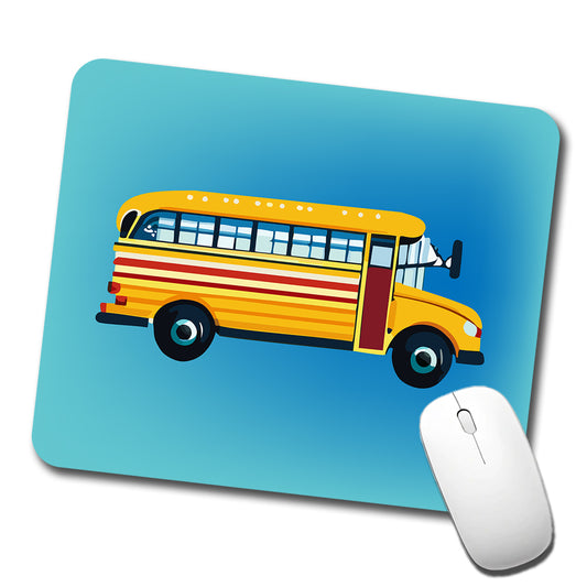 School Bus Low Profile Mouse Pad Mat