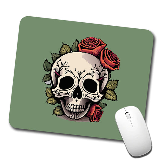 Skull and Roses Low Profile Mouse Pad Mat