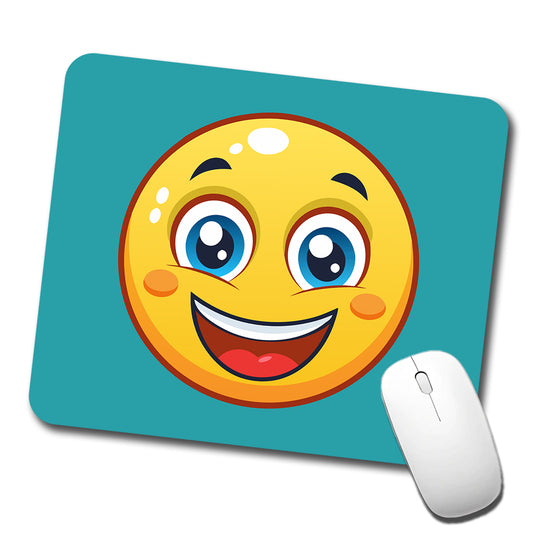 Smiling Face Happy Low Profile Mouse Pad Mat