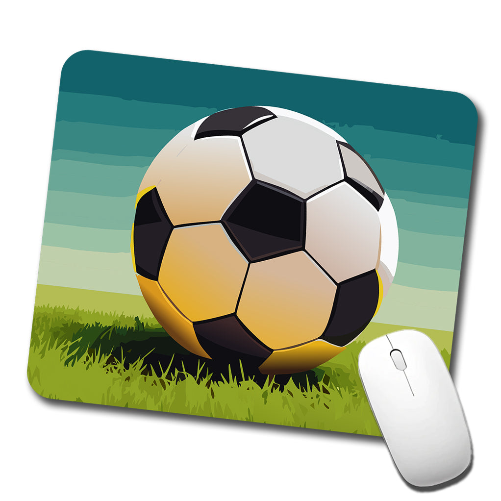 Soccer Ball Sport Low Profile Mouse Pad Mat