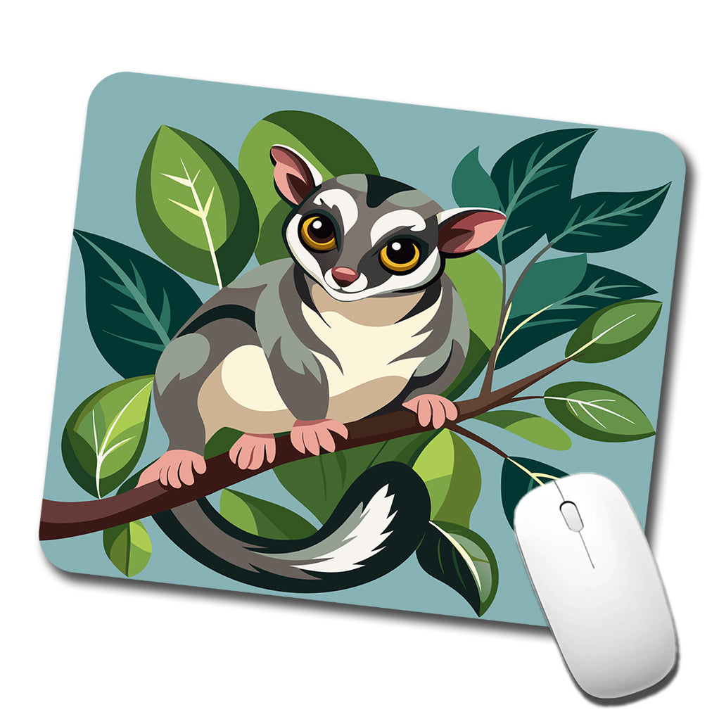 Sugar Glider on Tree Branch Low Profile Mouse Pad Mat