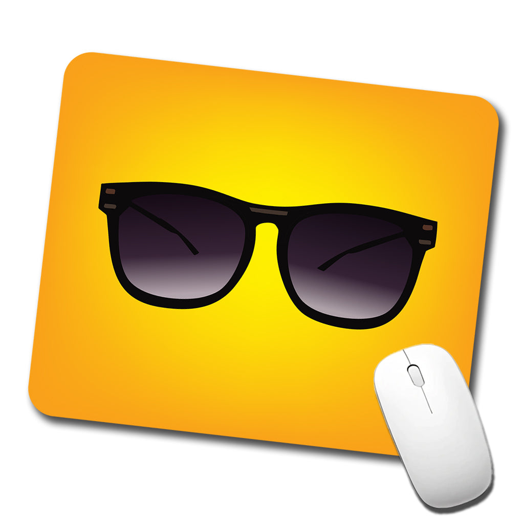 Sunglasses Black Summer Vacation Low Profile Mouse Pad Mat
