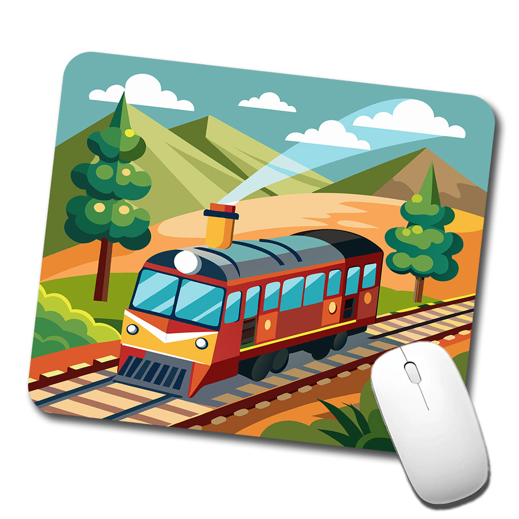 Train on Track Low Profile Mouse Pad Mat