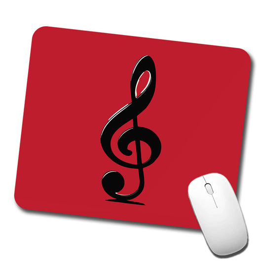 Treble Clef Music Musical Musician Low Profile Mouse Pad Mat