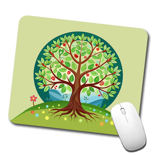 Tree of Life Colorful Low Profile Mouse Pad Mat