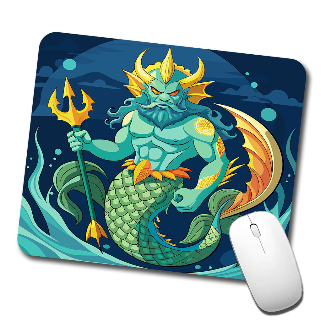 Triton Sea God Greek Mythology Low Profile Mouse Pad Mat