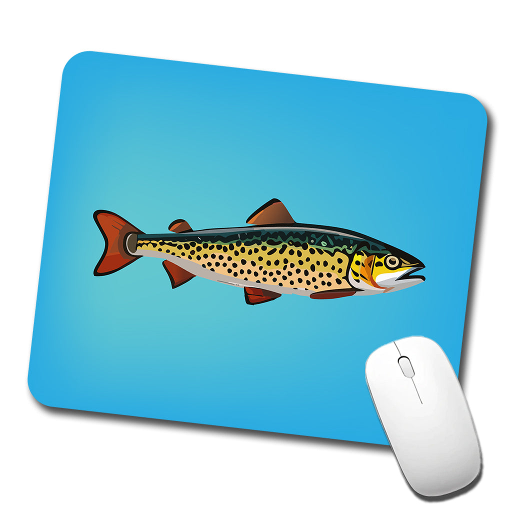 Trout Fish Fishing Low Profile Mouse Pad Mat