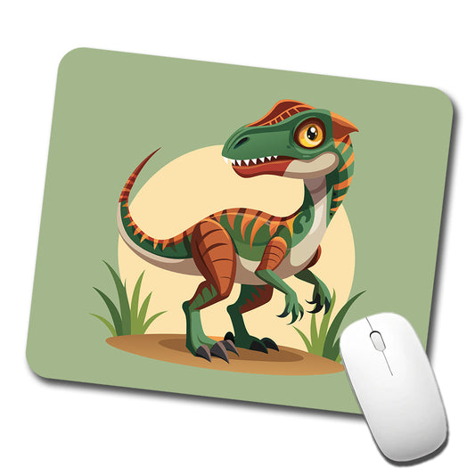 Velociraptor Dinosaur Low Profile Mouse Pad Mat
