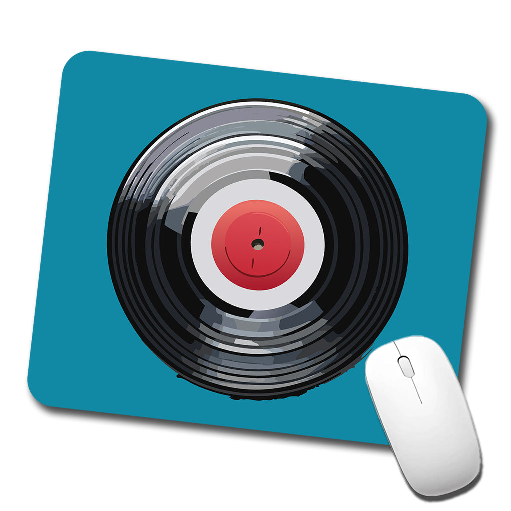 Vinyl Record Music Retro Low Profile Mouse Pad Mat