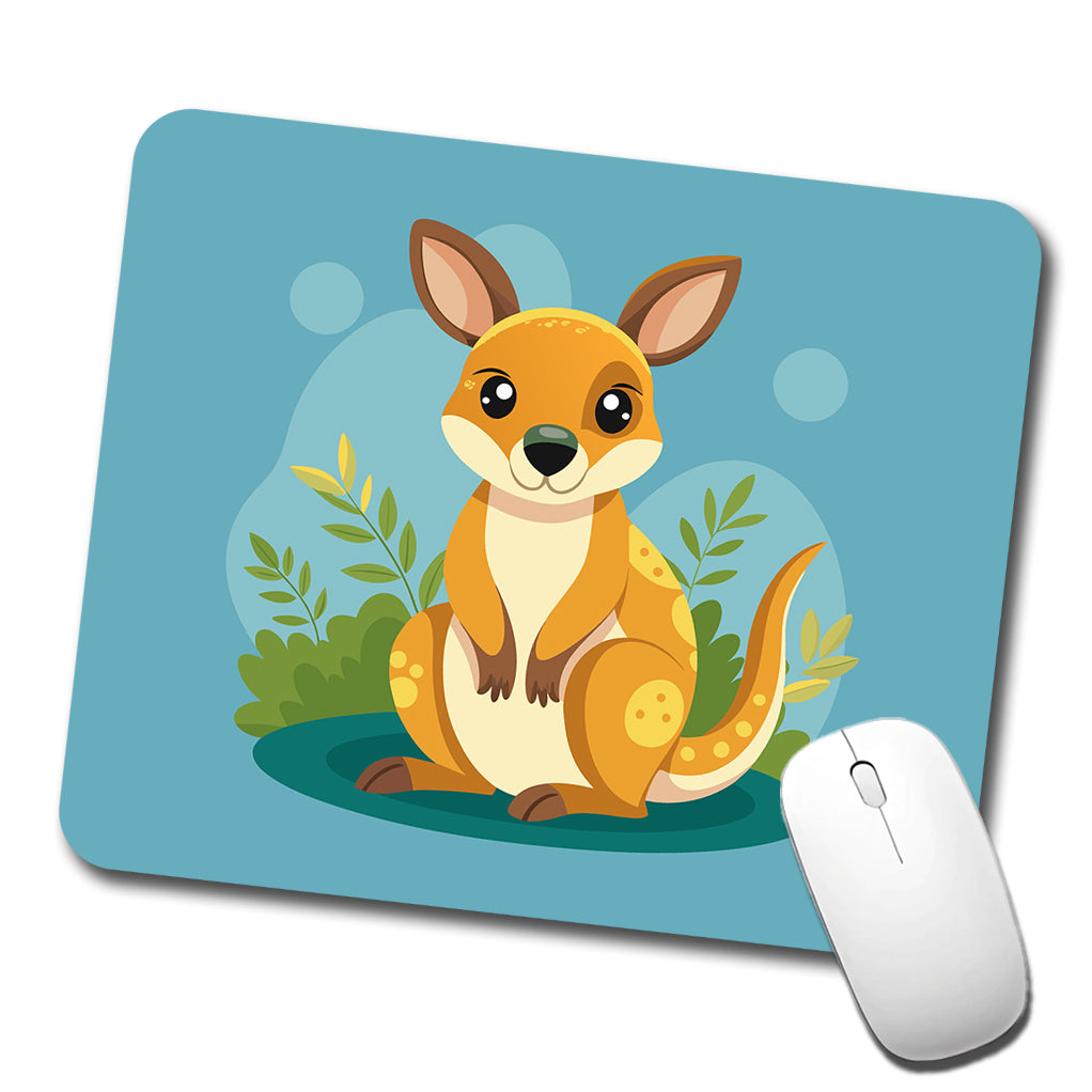 Wallaby Small Kangaroo Cute Australian Animal Low Profile Mouse Pad Mat