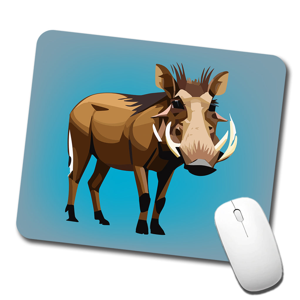 Warthog Pig Standing Low Profile Mouse Pad Mat