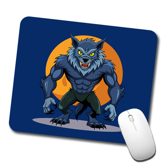 Werewolf Scary Low Profile Mouse Pad Mat