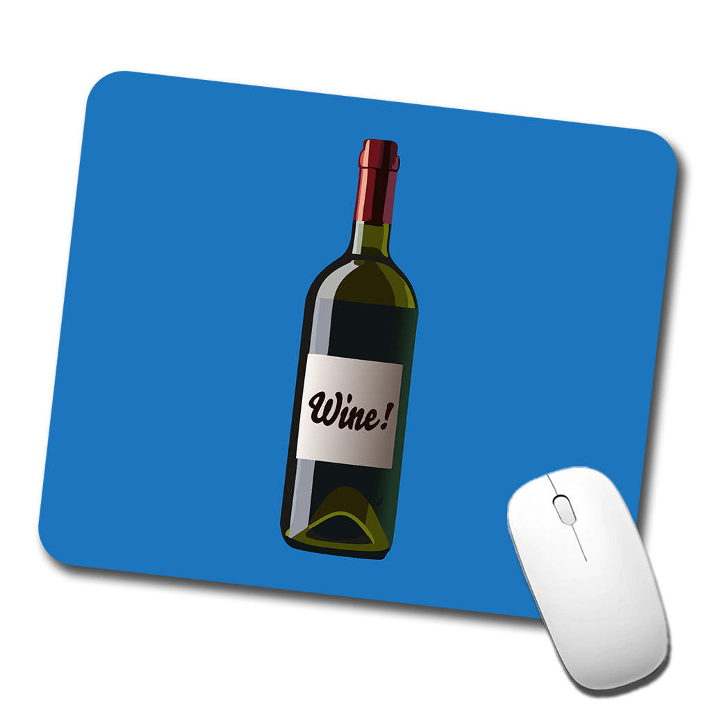 Wine Bottle Low Profile Mouse Pad Mat