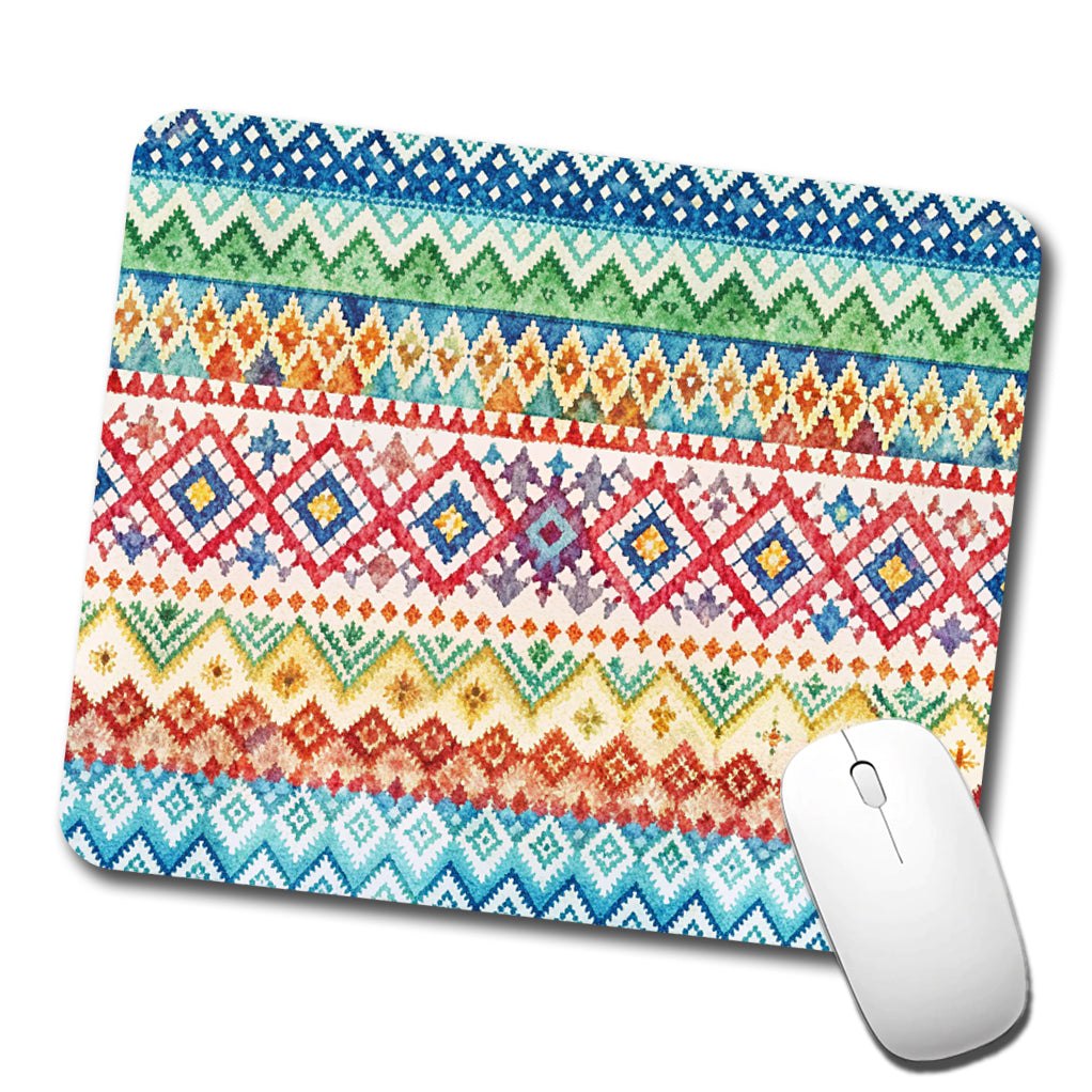Fair Isle Knitting Sweater Low Profile Mouse Pad Mat