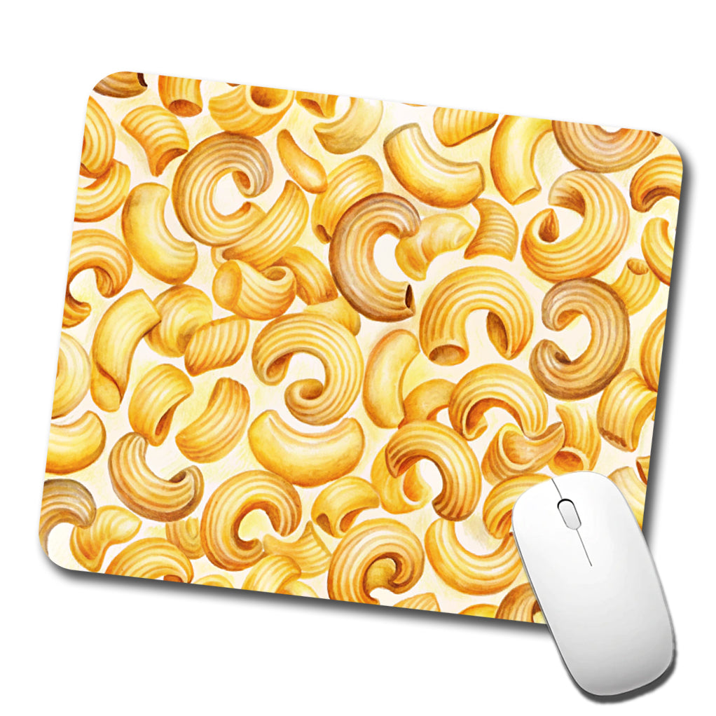 Macaroni Noodles Pasta Watercolor Low Profile Mouse Pad Mat