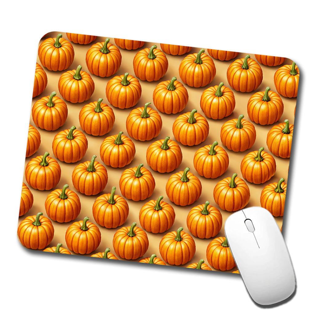 Bunch Of Pumpkins Fall Autumn Halloween Low Profile Mouse Pad Mat