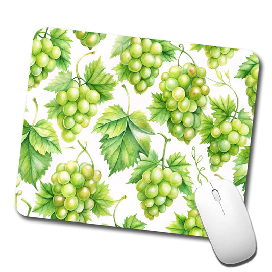 Bunches Of Green Grapes Low Profile Mouse Pad Mat