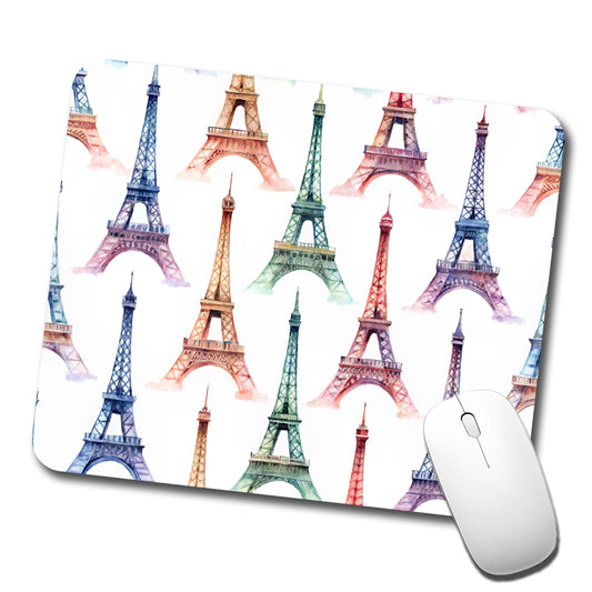 Eiffel Towers Paris City Beautiful Low Profile Mouse Pad Mat