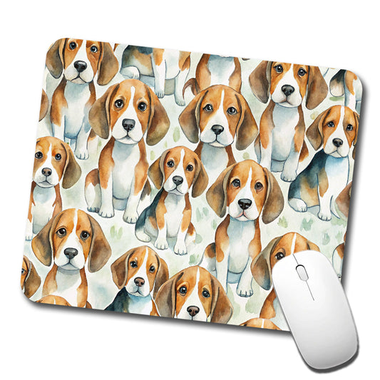 Lots Of Beagles Dogs Cute Low Profile Mouse Pad Mat