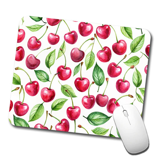 Lots Of Cherries Low Profile Mouse Pad Mat
