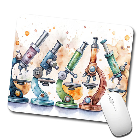 Microscopes Science Scientist Lab Biology Teacher Low Profile Mouse Pad Mat