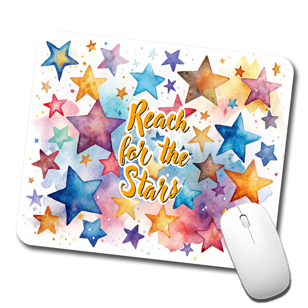 Reach For The Stars Inspirational Graduation Low Profile Mouse Pad Mat