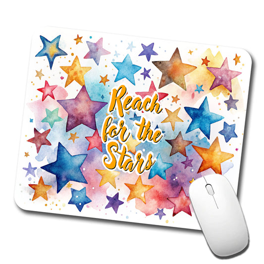 Reach For The Stars Inspirational Graduation Low Profile Mouse Pad Mat