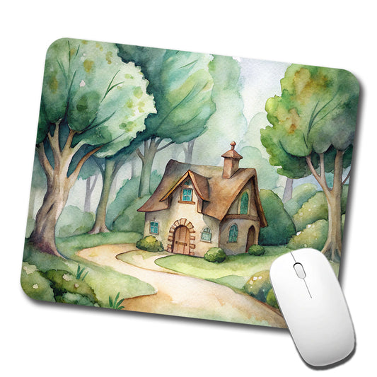 House Shire In The Woods Low Profile Mouse Pad Mat