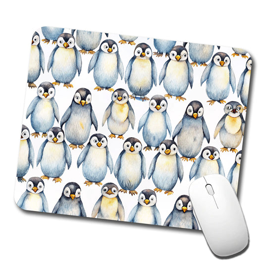 Sweet Emperor Penguins Low Profile Mouse Pad Mat