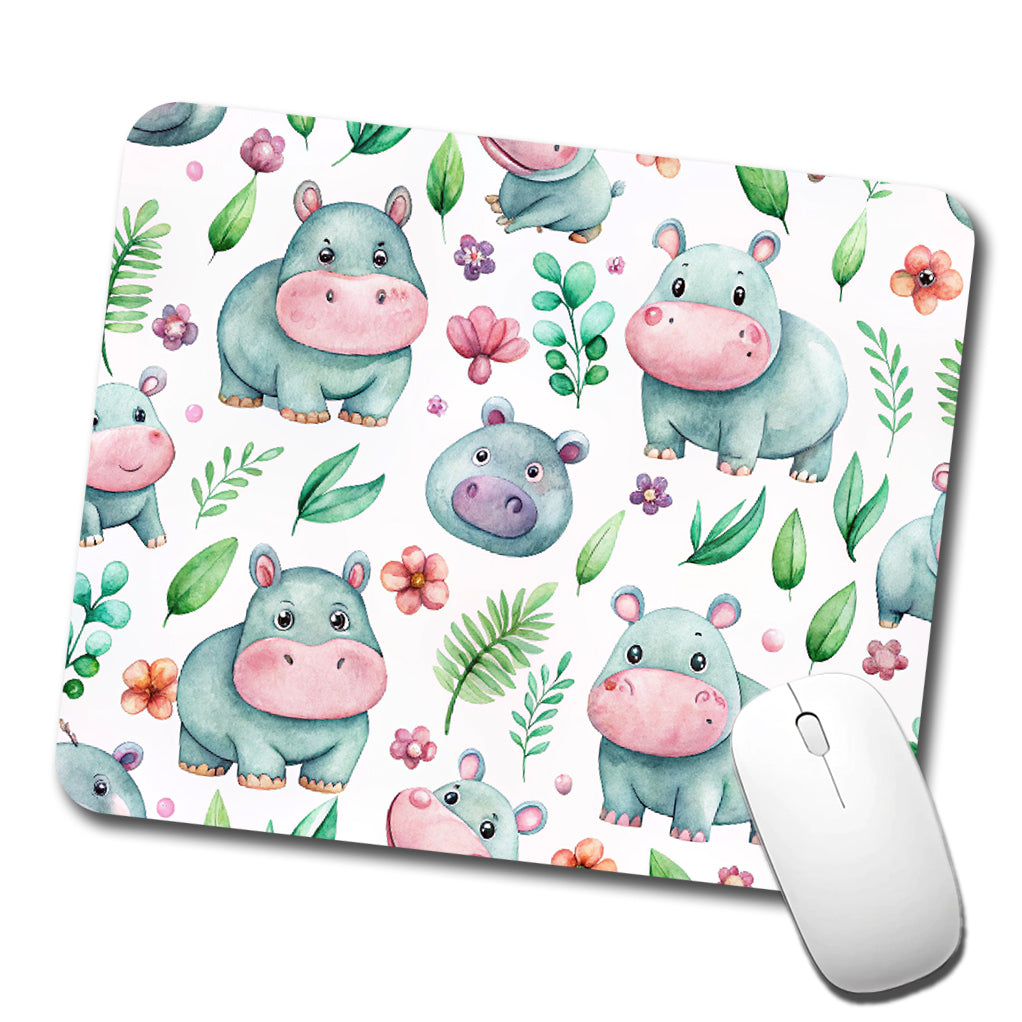 Sweet Hippos Low Profile Mouse Pad Mat