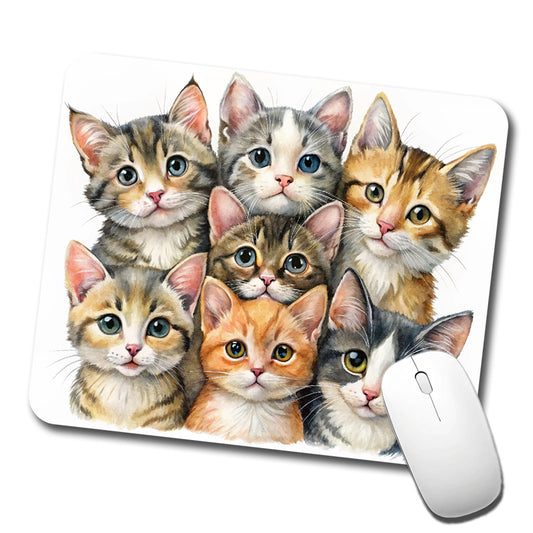 Sweet Manx Cats Low Profile Mouse Pad Mat