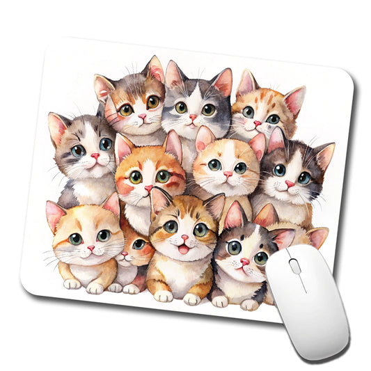 Sweet Munchkin Cats Low Profile Mouse Pad Mat